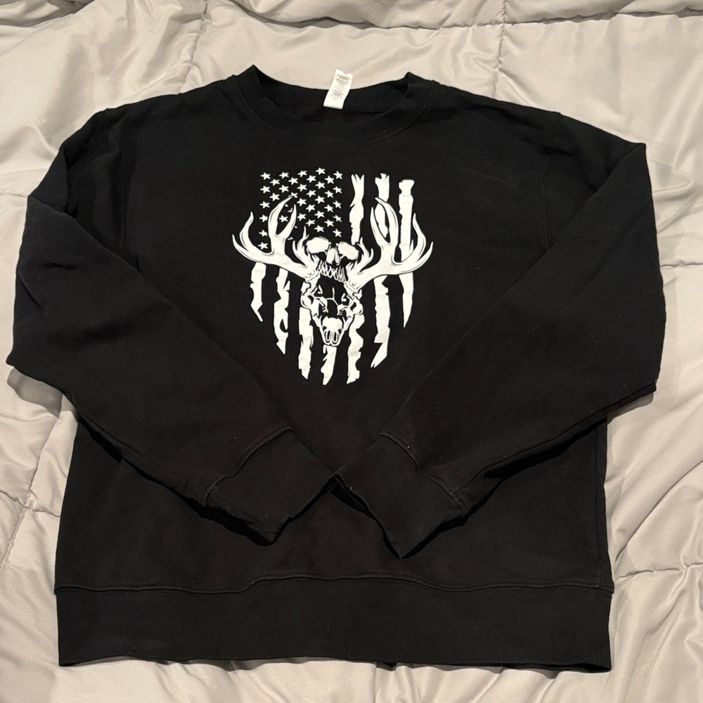 Black Graphic Men's Sweatshirt